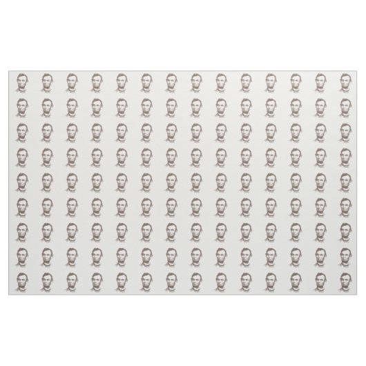 Vintages Portrait von Abraham Lincoln Stoff (Yard (91,4 cm))