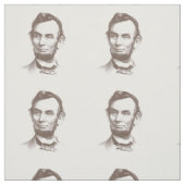 Vintages Portrait von Abraham Lincoln Stoff (Muster)
