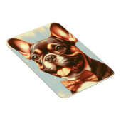Vintages Portrait von Bulldog Magnet (Rechte Seite)