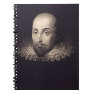 Vintages Portrait von Shakespeare Notizblock