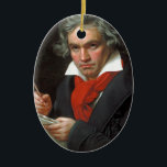 Vintages Porträt des Komponisten, Ludwig von Keramik Ornament<br><div class="desc">Vintages Porträt des deutschen Komponisten,  Ludwig von Beethoven 
Musik,  Beethoven,  berühmte Komponisten,  Vintag,  einzigartig,  Ludwig von Beethoven,  große Komponisten,  coole,  klassische Musik,  Musiker</div>