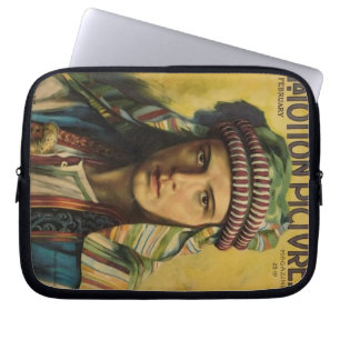 Vintages Porträt Scheichs 1921 Rudolph-Valentino Laptopschutzhülle