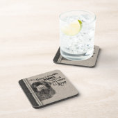 Vintages Porträt von Neufundlander niedlich Getränkeuntersetzer (Rechte Seite)