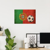 Vintages Portugal Fußball Poster (Heimbüro)