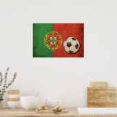 Vintages Portugal Fußball Poster (Küche)