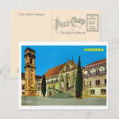 Vintages Portugal, Kloster Coimbra Postkarte (Vorne/Hinten)