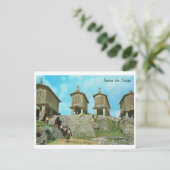 Vintages Portugal, Serra do Soaja, Friedhof, Postkarte (Stehend Vorderseite)