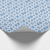 Vintages Portugiese Azulejo Fliesen-Muster Geschenkpapier (Ecke)