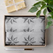 Vintages Portugiesisch Azulejos Star Gray Decoupag Seidenpapier (Geschenk)