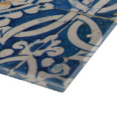 Vintages portugiesisches azulejo schneidebrett (Ecke)