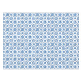 Vintages portugiesisches Azulejo-Talmuster Tischdecke (Vorderseite (Horizontal))