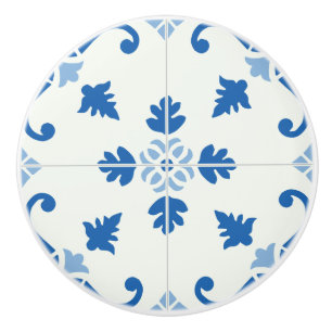 Vintages portugiesisches Azulejo Tile Pattern Keramikknauf