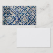 Vintages portugiesisches azulejo visitenkarte (Vorne/Hinten)