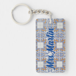 Vintages Portugiesisches Tile #1 Schlüsselkette fü Schlüsselanhänger