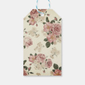 Vintages Post Card Bird Collage Scrapbook Geschenkanhänger (Rückseite)