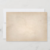 Vintages Postcard Tee Party Geburtstag Einladung (Rückseite)