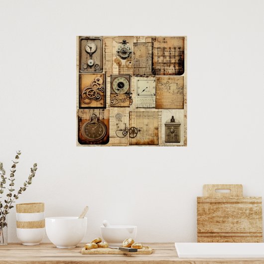 Vintages Poster (Küche)