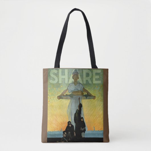 Vintages Poster aus dem Weltkrieg Tasche (Vorderseite)