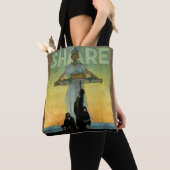 Vintages Poster aus dem Weltkrieg Tasche (Von Nahem)