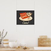 Vintages Poster "Cocktails" (Küche)