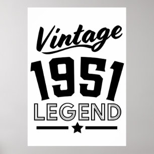 Vintages Poster der 50er Jahre