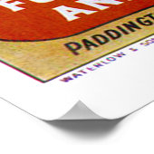 Vintages Poster der britischen Eisenbahn (Ecke)