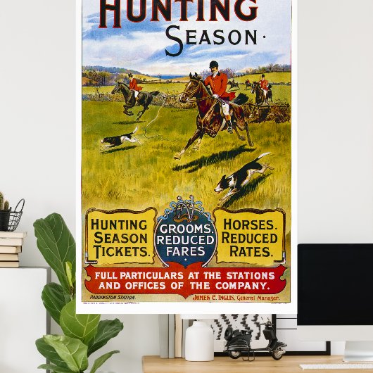 Vintages Poster der britischen Eisenbahn (Heimbüro)