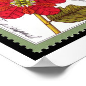 Vintages Poster der deutschen Briefmarke (Ecke)