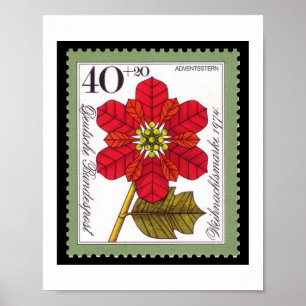 Vintages Poster der deutschen Briefmarke