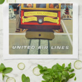 Vintages Poster der Luftseilbahn von San Francisco Geschirrtuch (Gefaltet)