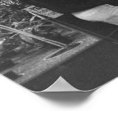 Vintages Poster der öffentlichen Bibliothek (Ecke)