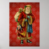 Vintages Poster der Santa Holding-Mitarbeiter (Vorne)