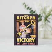 Vintages Poster des Ersten Weltkriegs Postkarte (Stehend Vorderseite)