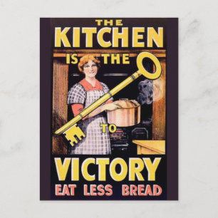 Vintages Poster des Ersten Weltkriegs Postkarte