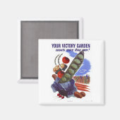 Vintages Poster des Zweiten Weltkriegs Sieggartenp Magnet (Vorderseite/Rückseite)