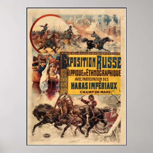 Vintages Poster "Exposition Russe" (Vorne)