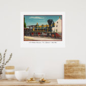 Vintages Poster für die Lokomotive (Küche)
