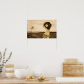 Vintages Poster für griechische Jungfrau (Küche)