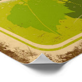 Vintages Poster Muscadine Trauben (Ecke)