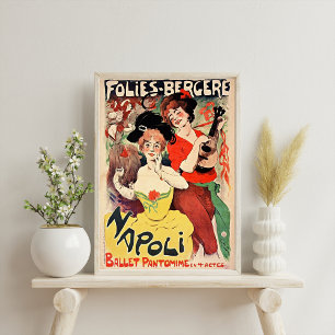 Vintages Poster "Napoli" in Bergère