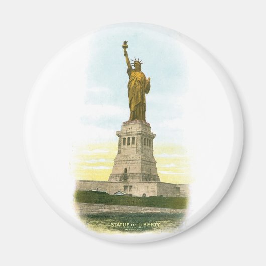 Vintages Poster "Statue of Liberty" Magnet (Vorne)