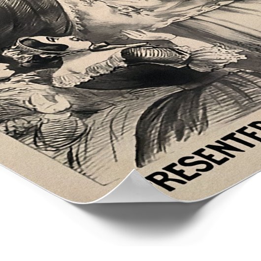 Vintages Poster "The Fat Lady" (Ecke)