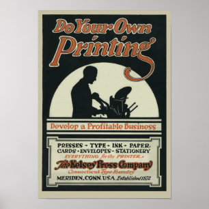 Vintages Poster von Kelse poster "Do your own prin