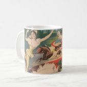 Vintages Poster von Miss Rose Meers Kaffeetasse (Vorderseite Links)