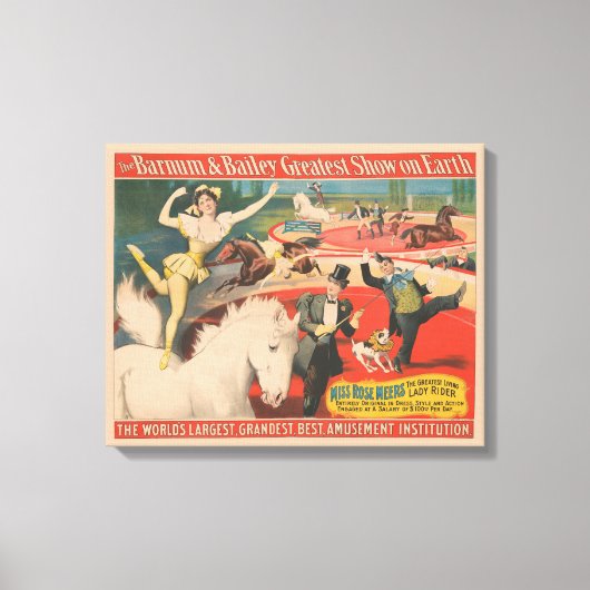 Vintages Poster von Miss Rose Meers Leinwanddruck (Vorderseite)