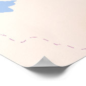 Vintages Poster zum Kaspischen Meer (Ecke)