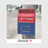 Vintages Postfach Aufkleber (Blatt)