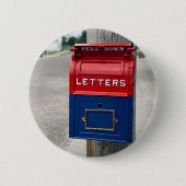 Vintages Postfach Button (Vorderseite)