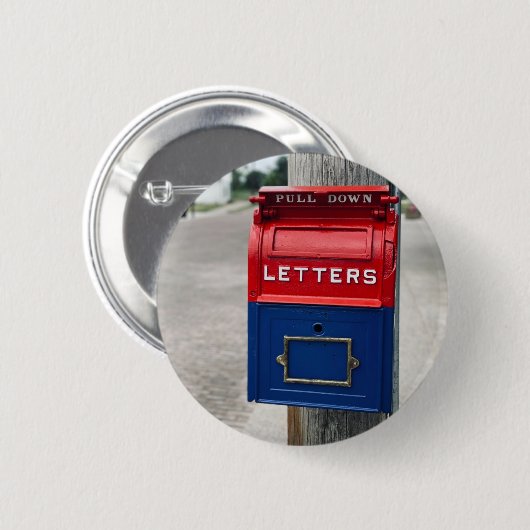 Vintages Postfach Button (Vorne & Hinten)