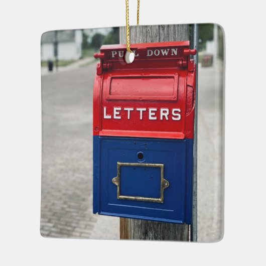 Vintages Postfach Keramikornament (Links)